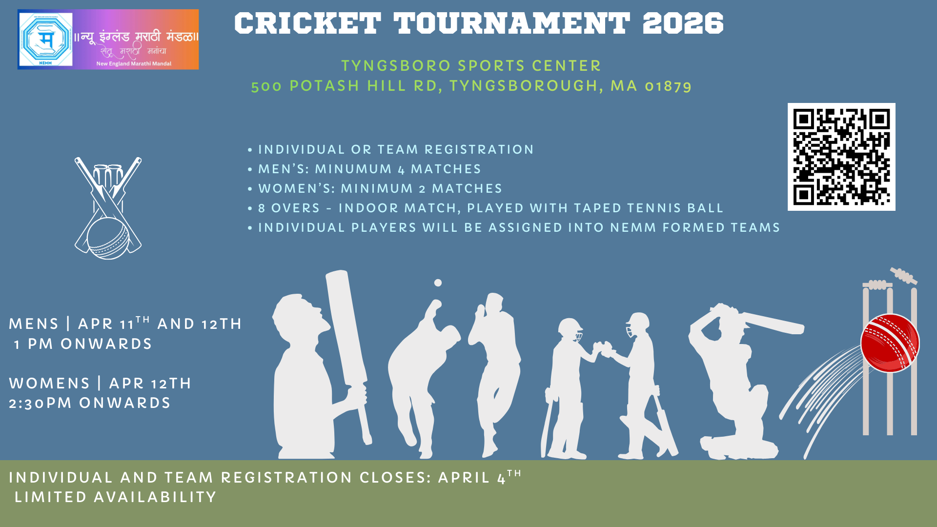 Green and Blue Cricket Club Event Banner (8)